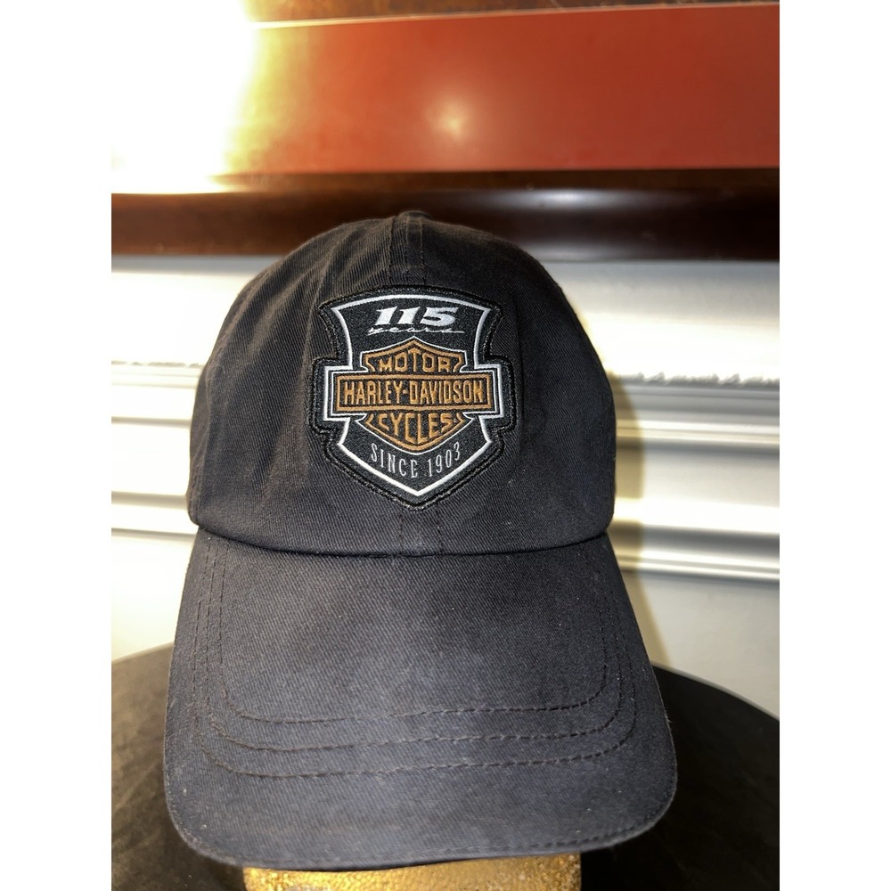Harley-Davidson 115th Anniversary Black Baseball Cap